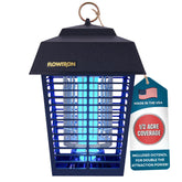 Flowtron bug zapper mounted outdoors, reducing flying pests around patios and decks.