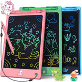 FLUESTON LCD Writing Tablet blue whale button, safe portable doodling for kids