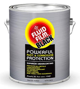 Fluid Film Black Non-Aerosol packaging front view highlighting corrosion protection features.