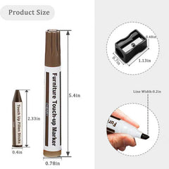 FlyBunny markers in six colors to match wood scratches