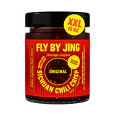 FLYBYJING XL Original Sichuan Chili Crisp jar with crispy texture enhances noodles