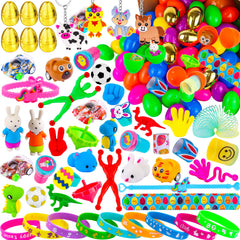 FLYSNK 100-pack Surprise Golden Eggs outer pack ready for Easter egg hunts with diverse fillers.