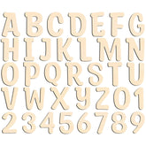 Focal20 124 pcs wooden letters pack for versatile DIY crafts and decorations.