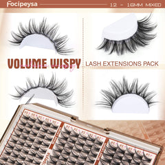 Focipeysa fairy lashes extensions salon effect for quick eye glam.