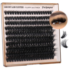 Focipeysa fluffy D curl lash clusters for voluminous flutter