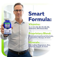 Focus Factor with bacopa, ginkgo, and phosphatidylserine highlights premium brain-boosting ingredients.