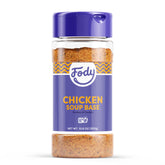 Fody Chicken Soup Base bottle on the counter for quick, gut-friendly flavor.