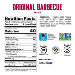 Fody Original BBQ Sauce glaze on ribs highlights smoky-sweet flavor without onions