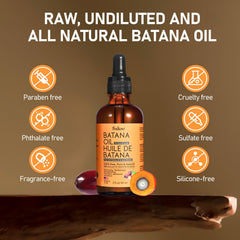 FOIKOO Batana Oil nourishes the hair shaft and scalp with hydration.