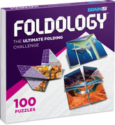 Foldology origami puzzle cover with vibrant designs for family-friendly fun.