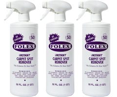 FOLEX Folex Instant Carpet Spot Remover bottle showing compact cleaning power for stains