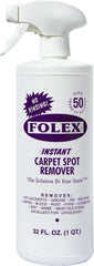 FOLEX removes grease and ink stains from carpet with ease