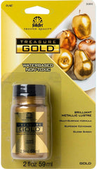 FolkArt Treasure Gold 2oz cap close-up showing creamy metallic finish