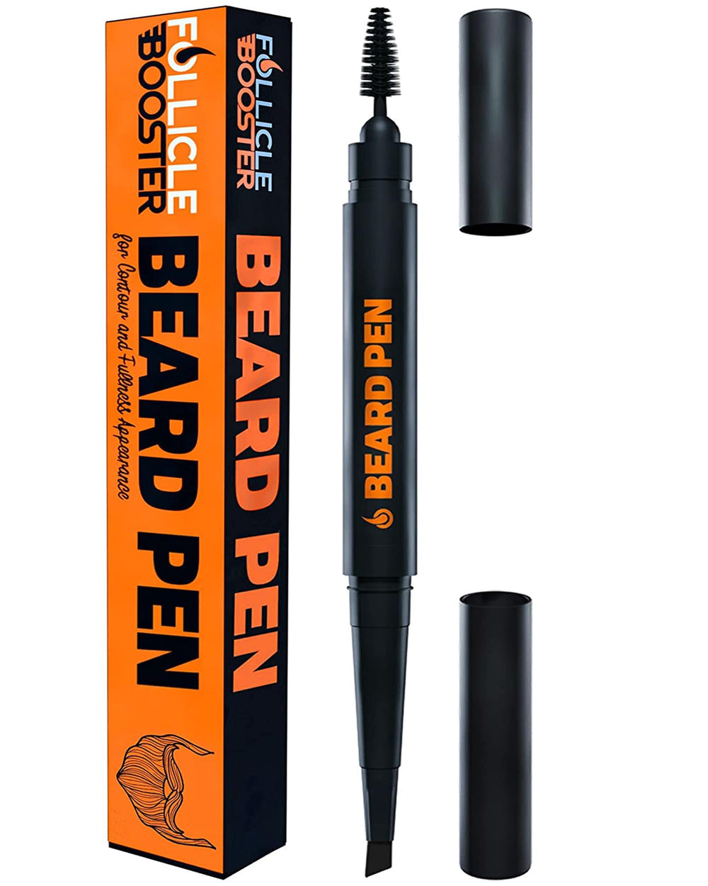 FOLLICLE BOOSTER Beard Pen in action for micro-blading beard coverage