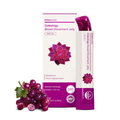 FOODOLOGY Coleology bowel movement jelly grape-prune stick for daily gut balance and regularity.