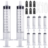 Foosi 10ml syringe without needle with cap, ideal for precise liquid dispensing.