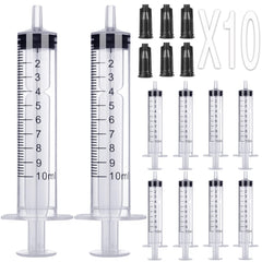 Foosi 10ml syringe without needle with cap, ideal for precise liquid dispensing.