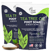FOOT CURE Tea Tree Oil Foot Soak in a bowl for spa-like foot care.
