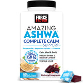 Force Factor Amazing Ashwa bottle prepared for daily calm support