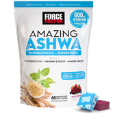 Force Factor Amazing Ashwa bottle ready for daily wellness routine.