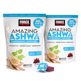 Force Factor Amazing Ashwa soft chews bottle for convenient daily stress support.