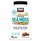 Force Factor Superior Sea Moss Soft Chews bottle showing daily energy and immune support.