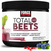 Force Factor Total Beets powder tub front highlights natural beetroot for daily energy support.