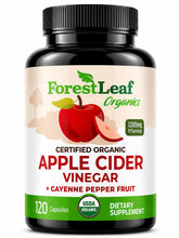 ForestLeaf ACV capsules bottle close-up for digestion support