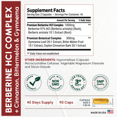 ForestLeaf Berberine capsules close-up emphasizing high-strength berberine capsules.