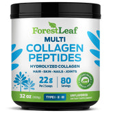 ForestLeaf collagen peptides unflavored bottle for daily skin and hair support