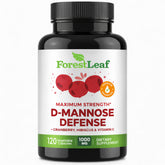 ForestLeaf D-Mannose 1000mg capsules bottle for urinary health support.