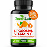 ForestLeaf liposomal Vitamin C 1400mg capsules bottle ready for daily immune support