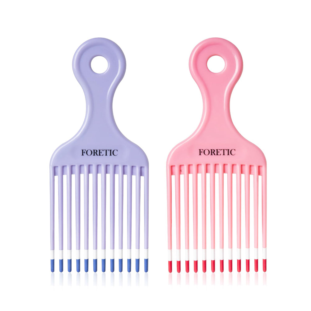 Foretic Smooth Hair Pick front view for easy detangling in curly hair.