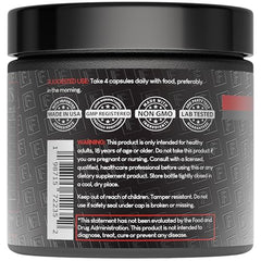 Formulation Factory Heart of Steel capsules pour captures supplement texture and quantity.