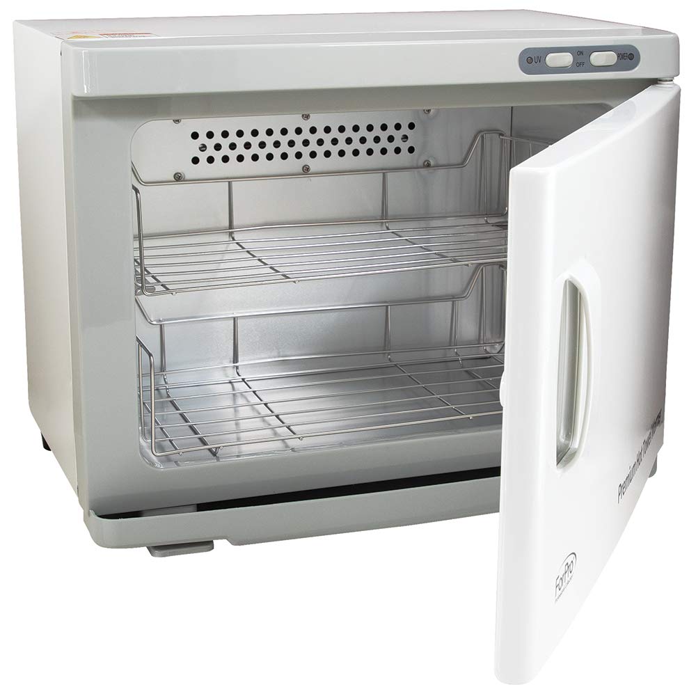 ForPro hot towel warmer front view for quick spa towel prep