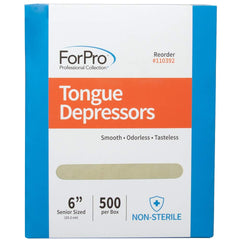 ForPro Wax Applicator Sticks 6in-pack evenly spread creams and waxes.