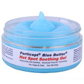 Forticept BlueButter gel application provides quick relief for dog wounds