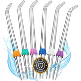 FORTIVO Waterpik replacement head with six classic jet tips for at-home cleaning.
