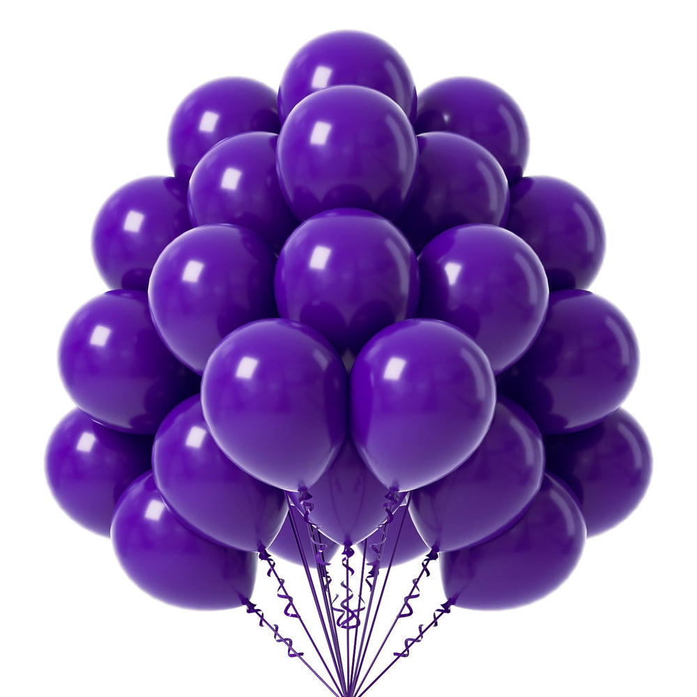 FOTIOMRG dark purple balloons 12 inch pack ready for festive decor