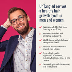 Foundation Skincare UnTangled Hair Vitamins packaging box with 60-day supply information