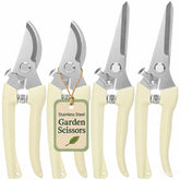 FOVCENT 4-pack pruning shears offer precise cuts for flowers, herbs, and small plants
