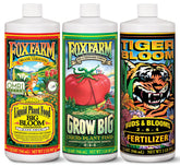 FoxFarm Soil Liquid Trio Big Bloom bottle showing growth support for blooms