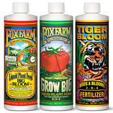 FoxFarm Soil Liquid Trio bottle front for easy dosing and garden use.