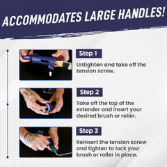 Fox Trot extender close-up grip for comfortable handling.