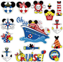 Fprl 15pcs mouse magnets for cruise doors easy cabin decor
