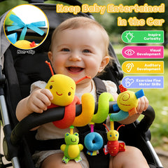 FPVERA soft plush rattle with bell enhances infant auditory attention during play.