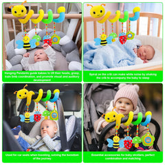 FPVERA transparent shell beads producing gentle rattle sounds during play.
