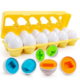FQKIOMY Toddler Eggs Toy: Montessori geo eggs spark early geometry and fine motor discovery