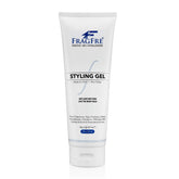 FRAGFRE fragrance-free styling gel bottle showing fragrance-free hold for all hair types