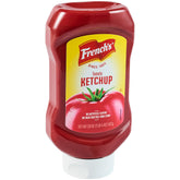 French's Tomato Ketchup bottle on table for convenient dipping and sharing.